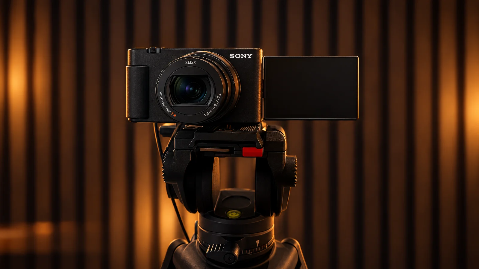Sony ZV-1 II vlog camera on a tripod